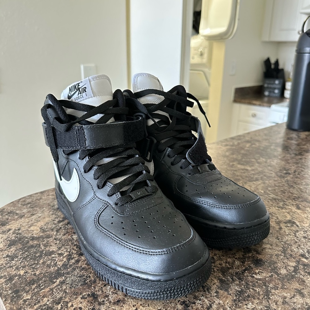 Nike Black and White High-Top Air Force 1